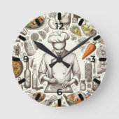 Reloj de Chef Runde Wanduhr (Vorderseite)