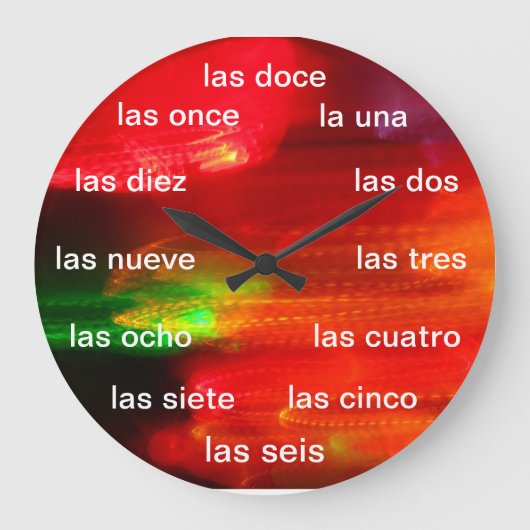 Reloj De geschnitten - Colores de México Große Wanduhr (Vorderseite)