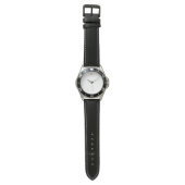 Reloj de Hombre pulsera de piel Armbanduhr (Flach)