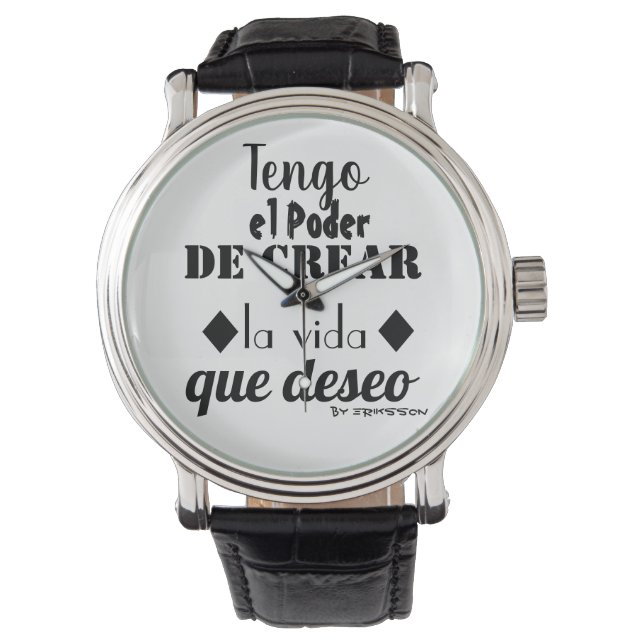 Reloj de Mano Motivacional Armbanduhr (Vorderseite)