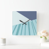 Reloj de pared blå quadratische wanduhr (Zuhause)