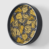 Reloj de pared circular estampado mariposa monarca uhr (Winkel)