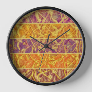 Reloj de pared colorido colores abstracto uhr