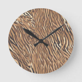 Reloj de Pared con Diseño de Piel de Tigre Runde Wanduhr