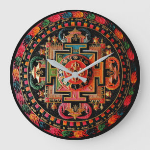 Reloj de pared con estiano Mexicano Große Wanduhr