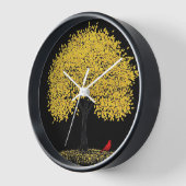 Reloj de pared con fondo de árbol  uhr (Winkel)
