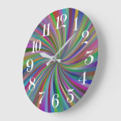 reloj de pared espiral multicolor große wanduhr (Winkel)