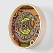 Reloj de pared Ilove Peru Uhr (Winkel)