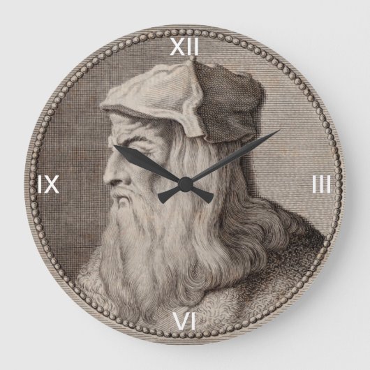 reloj de pared leonardo da vinci große wanduhr (Vorderseite)