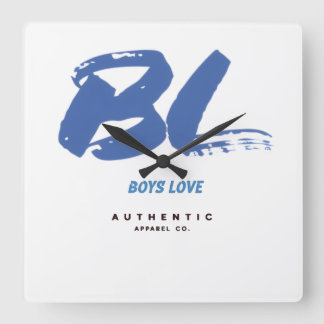 Reloj de pared Logo BL Quadratische Wanduhr