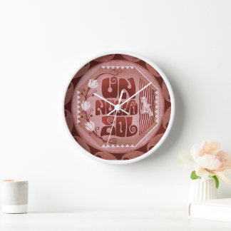 Reloj de pared moneda peruana uhr