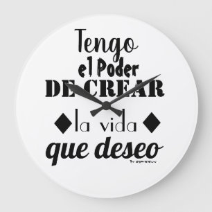 Reloj de Pared Motivacional Große Wanduhr