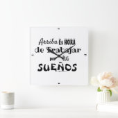 Reloj de pared motivacional quadratische wanduhr (Zuhause)