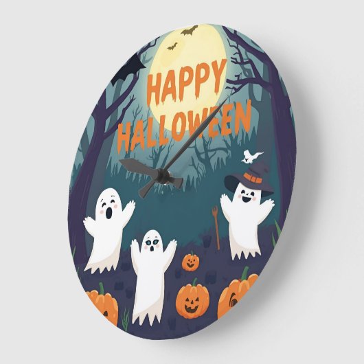 Reloj de pared para niños en Halloween Große Wanduhr (Winkel)