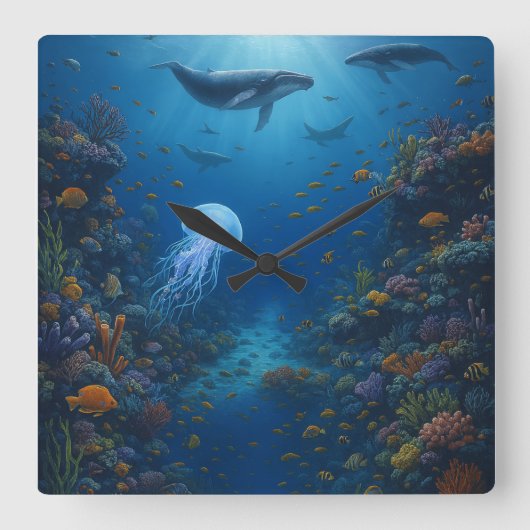 Reloj de pared quadratische wanduhr (Vorderseite)