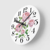 reloj de pared rosas a la acuarela runde wanduhr (Winkel)