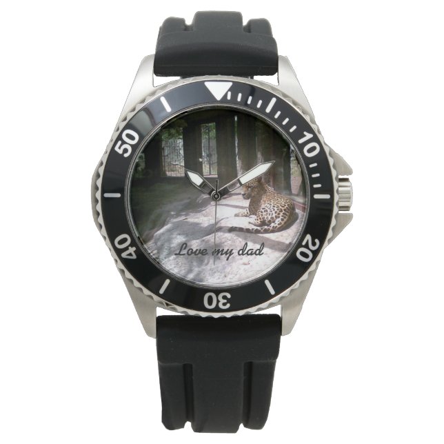 Reloj de pulsera de goma para hombre personalizabl armbanduhr (Vorderseite)
