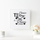 reloj dia de la madre quadratische wanduhr (Zuhause)