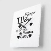 reloj dia de la madre quadratische wanduhr (Winkel)