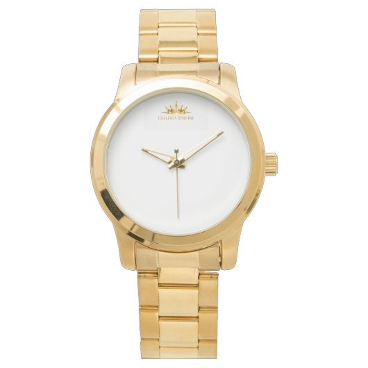 reloj dorado personalizado armbanduhr (Vorderseite)