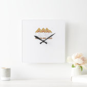 Reloj La Paz ciudad del cielo Quadratische Wanduhr (Zuhause)