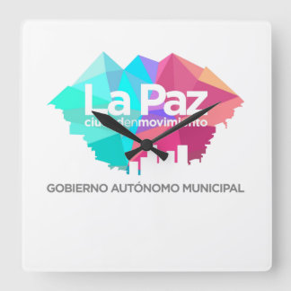 Reloj La Paz Quadratische Wanduhr