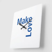 Reloj macht Liebe Quadratische Wanduhr (Winkel)