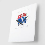 Reloj Patria y vida Quadratische Wanduhr (Winkel)