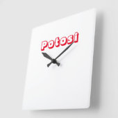 Reloj Potosi Quadratische Wanduhr (Winkel)