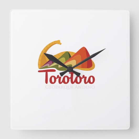 Reloj recuerdo de toro toro quadratische wanduhr (Vorderseite)