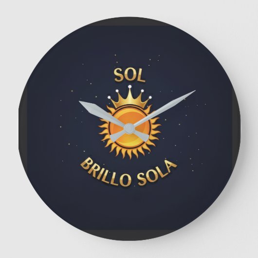 Reloj Redondo Grande con Logo Sol Brillo Sola Große Wanduhr (Vorderseite)