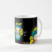 Reloj Redondo Grande HIPPIE WORLD Peace and LOVE Kaffeetasse (VorderseiteRechts)