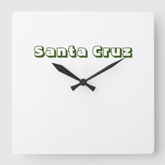 Reloj Santa Cruz Quadratische Wanduhr (Vorderseite)