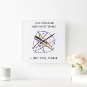 Reloj Tensegridad Quadratische Wanduhr (Zuhause)