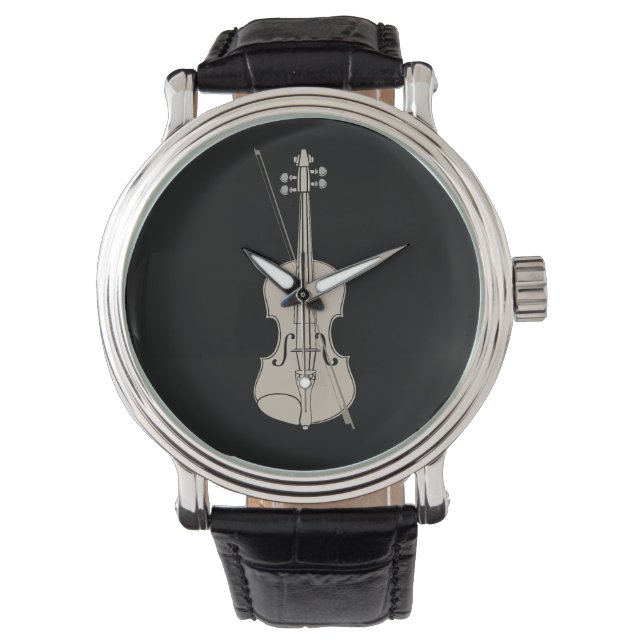 Reloj violín Instrumentos músicos violín viola Armbanduhr (Vorderseite)