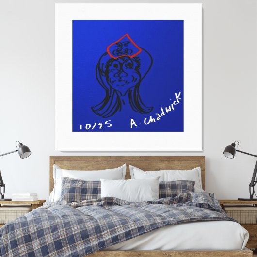 Reluctant Queen Animation Stretched Canvas Leinwanddruck (Insitu (Schlafzimmer))