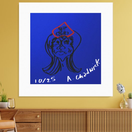 Reluctant Queen Animation Stretched Canvas Leinwanddruck (Insitu (Wohnzimmer))