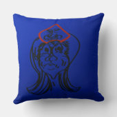 Reluctant Queen Animation Throw Pillow Kissen (Rückseite)