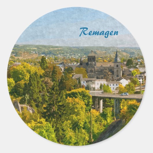 Remagen Runder Aufkleber (Vorderseite)