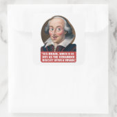 Remainder Biscuit Voyage - Shakespearean Insult Quadratischer Aufkleber (Tasche)