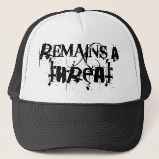Remains_a_threat_logo-hat Truckerkappe