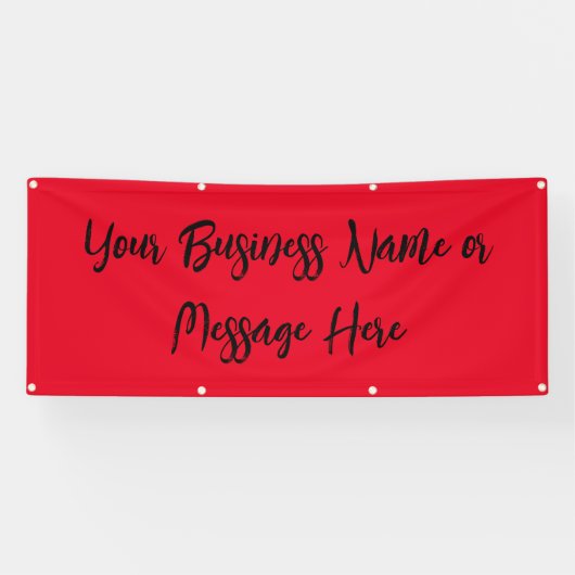 "Remarkable Red" Banner with Text  (Horizontal)