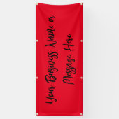 "Remarkable Red" Banner with Text  (Vertikal)