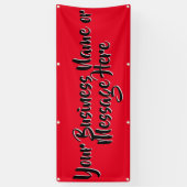 "Remarkable Red" Banner with Text (Vertikal)