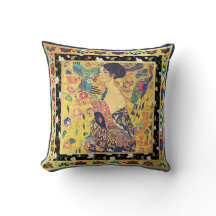 Remastered Lady mit einem Fan von Gustav Klimt