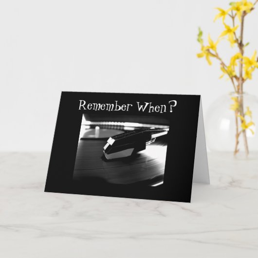 REMBEMBER WHEN? BIRTHDAY KARTE (Gelbe Blume)