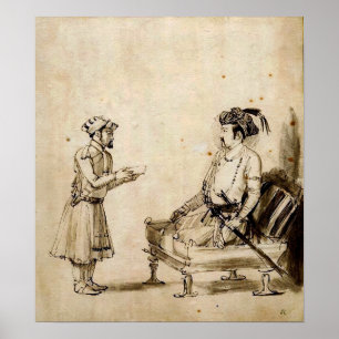 Rembrandt - A Mughal Nobleman (Prinz Daniyal) Poster