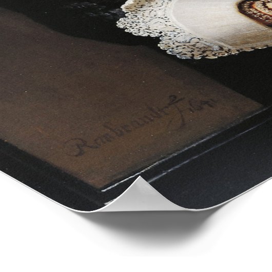 Rembrandt - Agatha Bas Poster (Ecke)