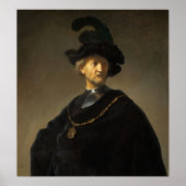 Rembrandt - Alter Mann mit Goldkette Poster (Vorne)