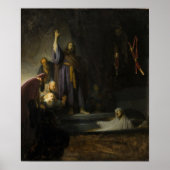 Rembrandt - Anstieg von Lazarus Poster (Vorne)